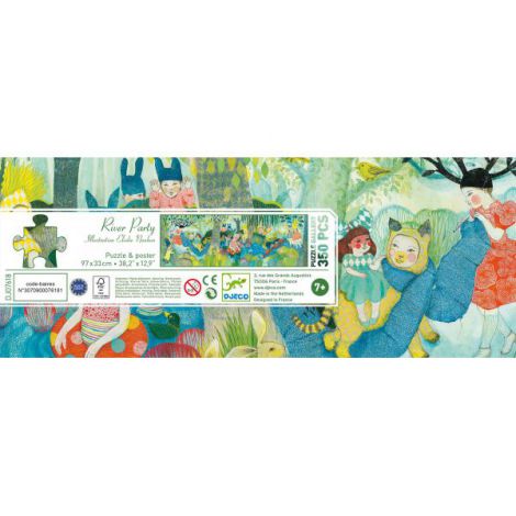 Puzzle Djeco 350 pcs River Party - imagine 3