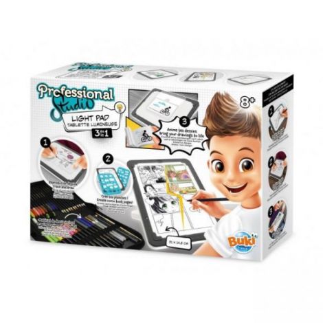 Tableta Iluminata Buki France 3-in-1, Desen Animat