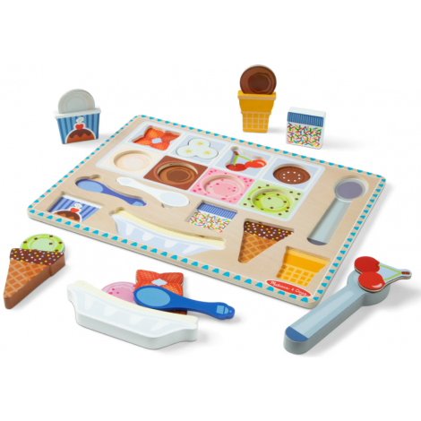Melissa & Doug Puzzle Magnetic Înghețată 2-5 ani - imagine 7
