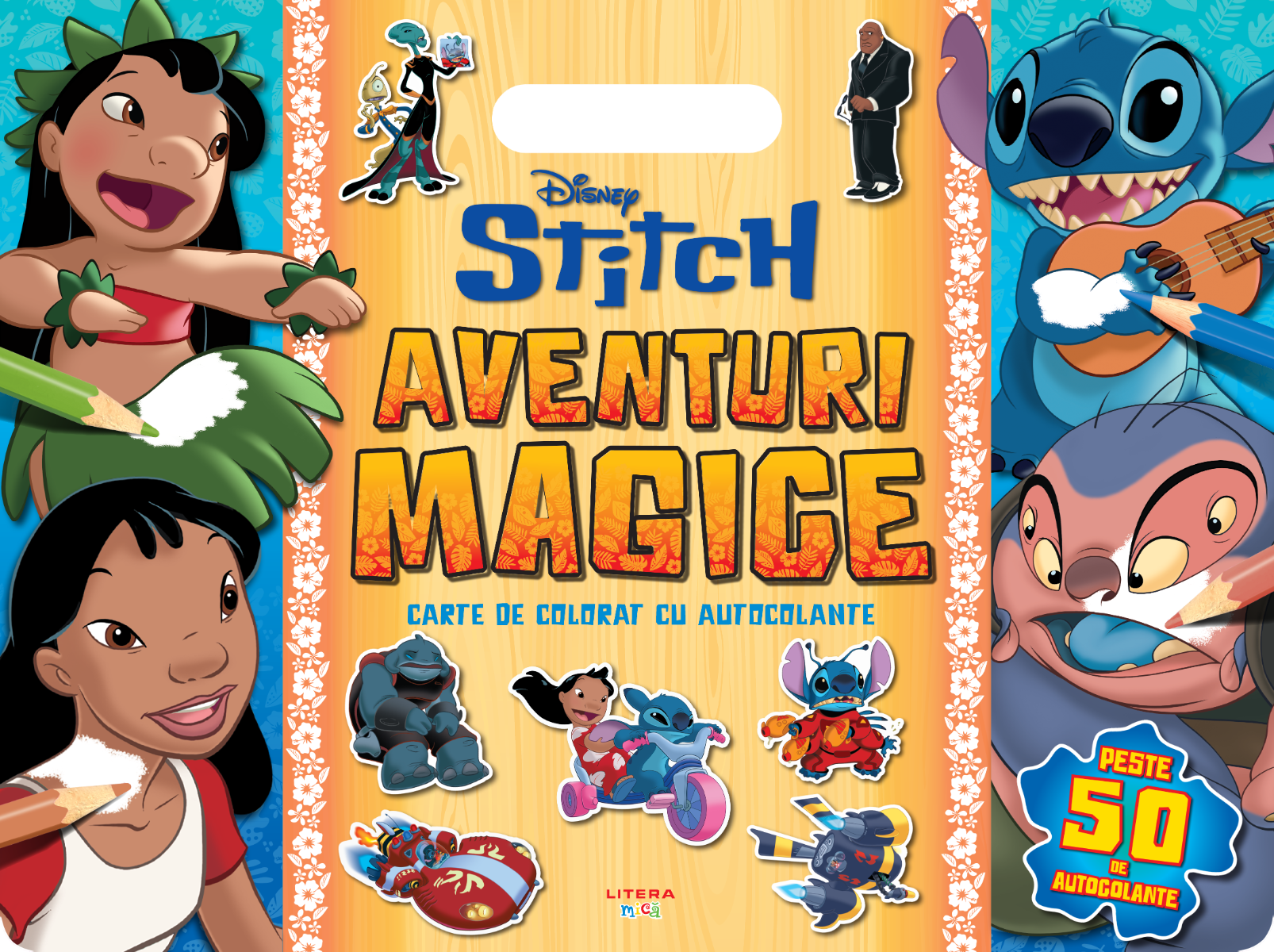 Disney Stitch: Culoare și Autocolante Litera