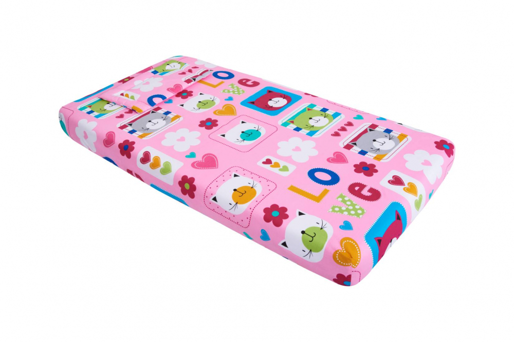 Lenjerie Patut SomnArt Pisicute Bumbac 120x60 cm