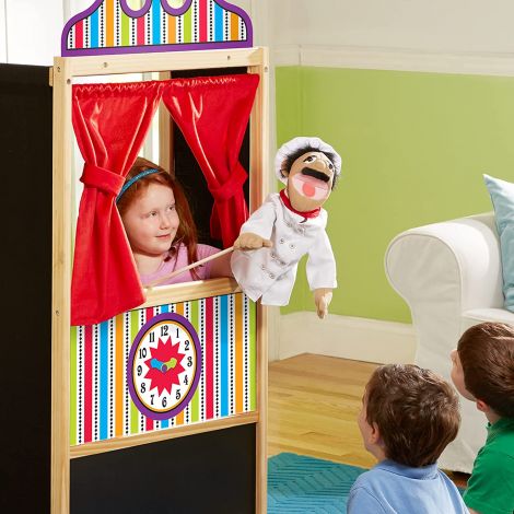 Teatru Papusi Deluxe Melissa & Doug - imagine 6