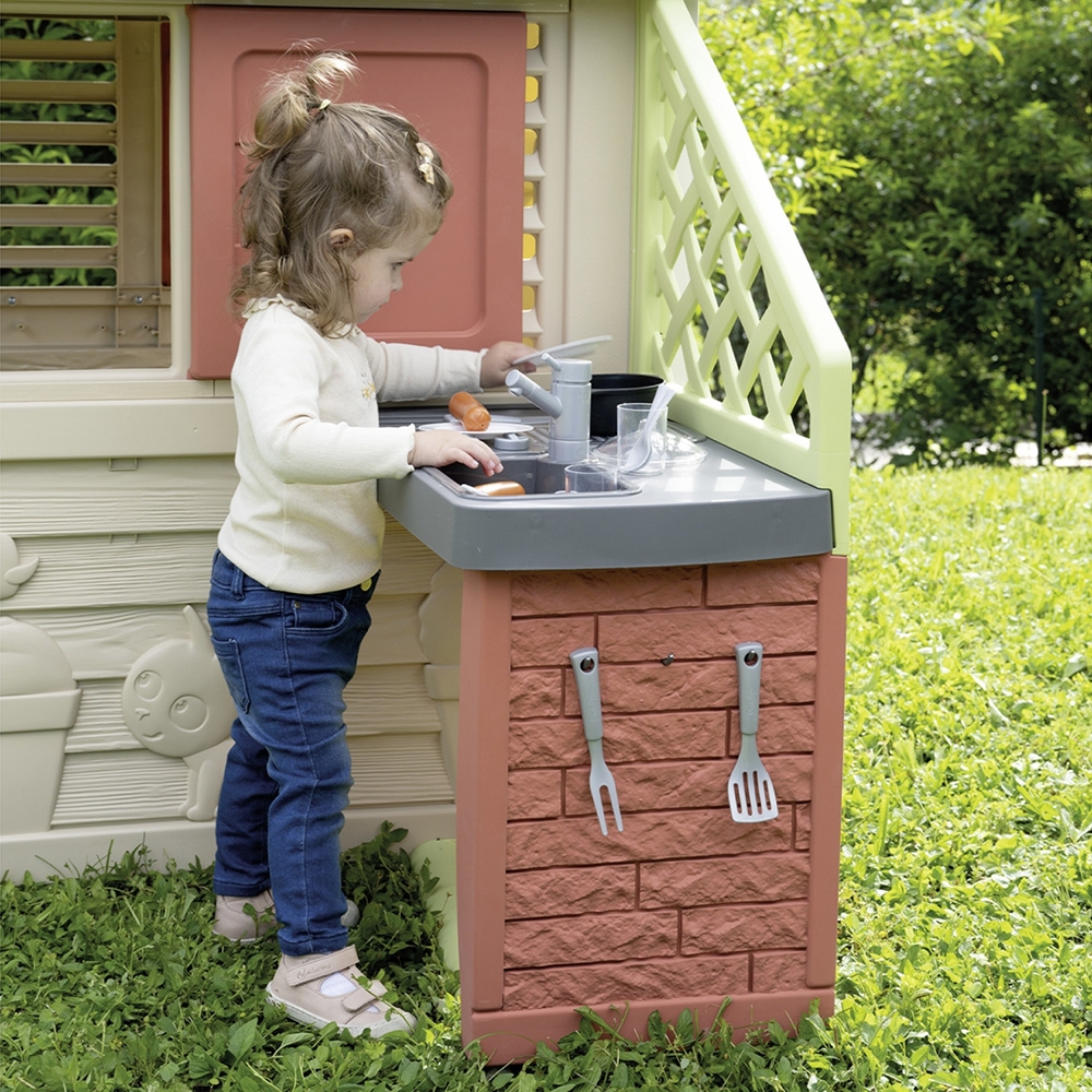 Casuta Smoby Life Nature cu bucatarie | Exterior - imagine 4