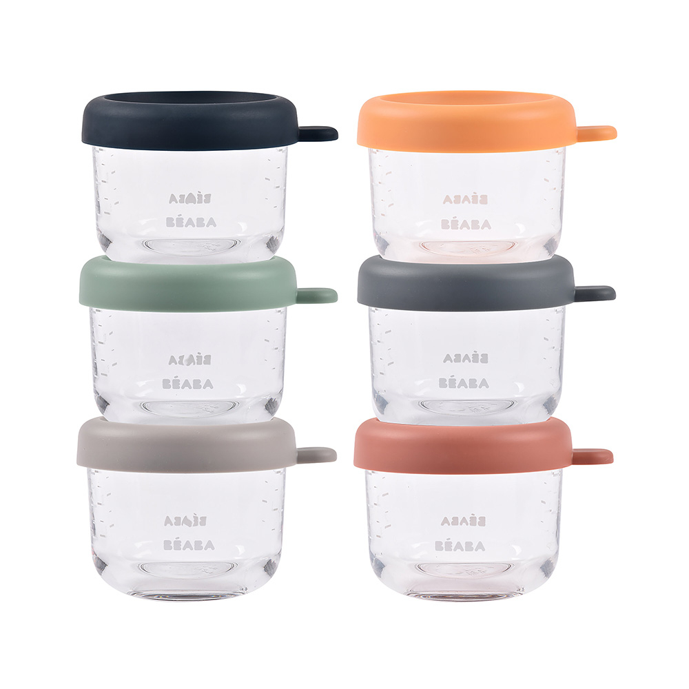 Set 6 recipiente sticlă Beaba 150ml - Organizare mese - imagine 6