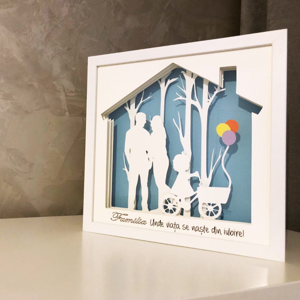 Tablou Luminos Parinti si Copii 067 | Noorhandmadeatelier - imagine 6