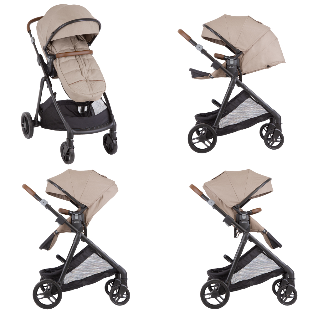Carucior Graco Near2Me Oatmeal, Reversibil, Apropiere - imagine 2