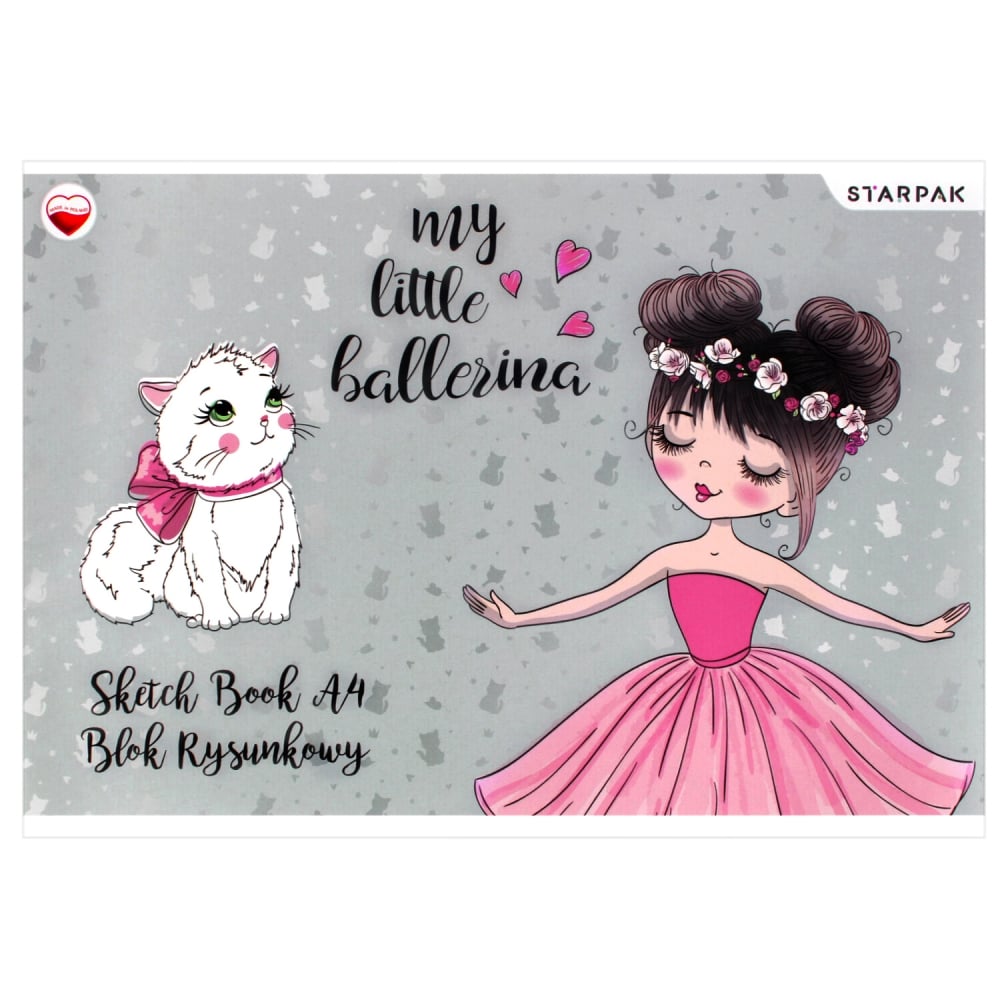 Caiet A4 Schite Starpak Balerina, Desen 3D