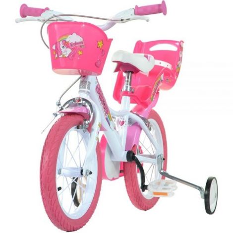 Bicicleta Unicorn Dino Bikes 16 inch 4-6 ani - imagine 5