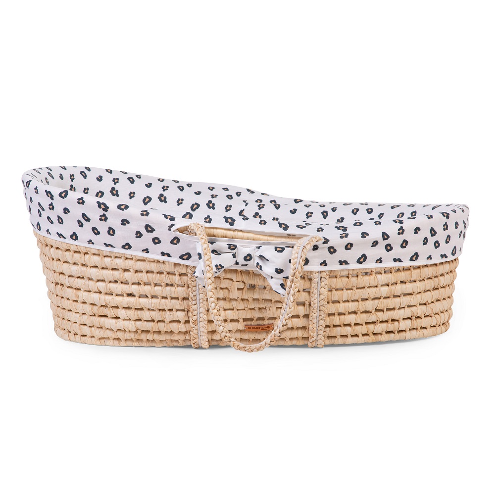 Cos Bebe Childhome Moise Leopard cu Saltea