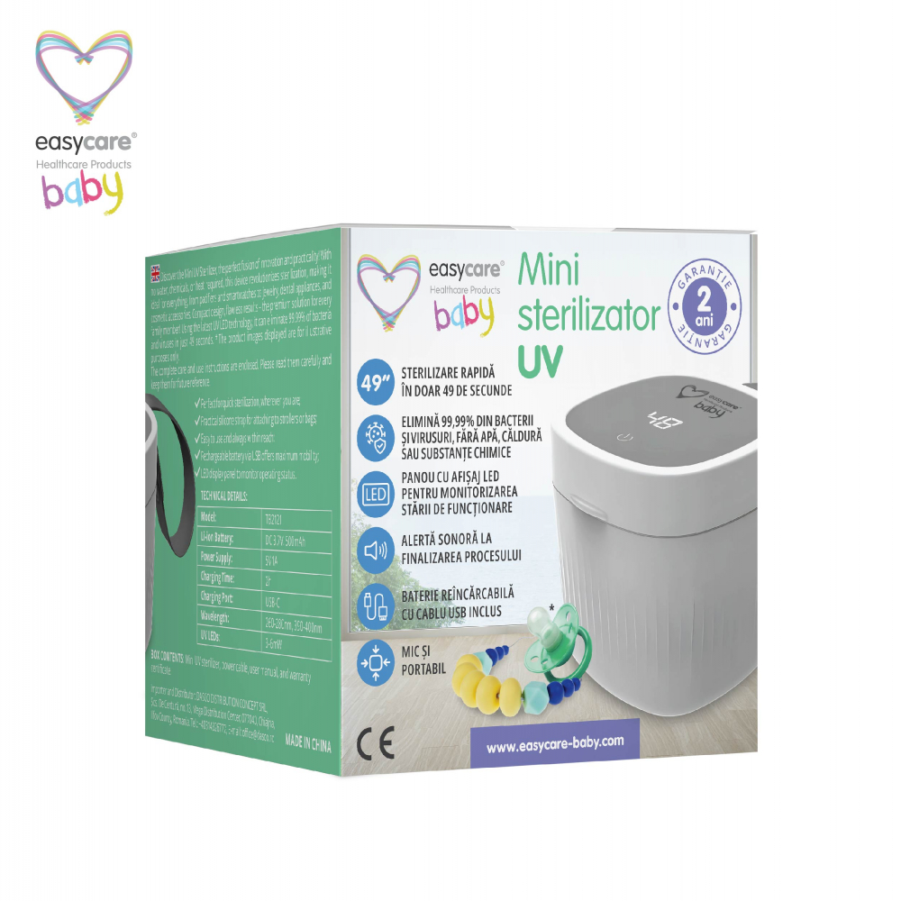 Mini Sterilizator UV Easycare Baby - 99.9% Igienă - imagine 8