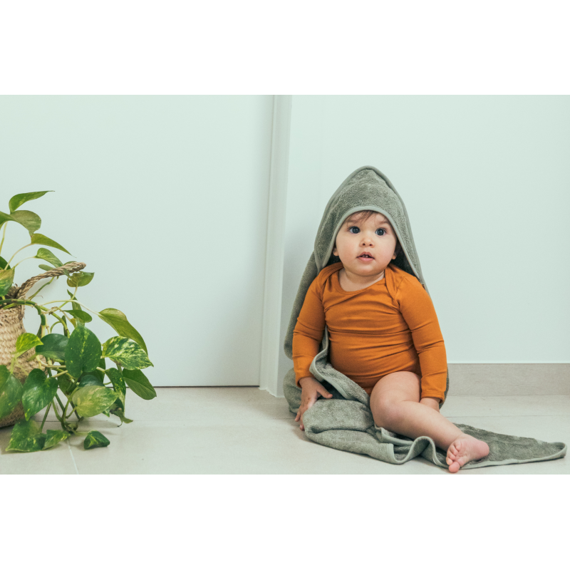 Prosop Bambus cu Glugă Timboo | Whisper Green