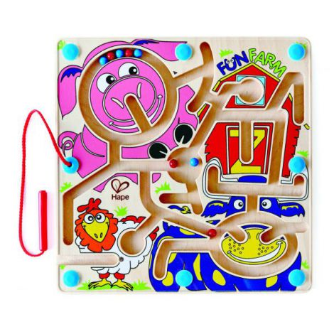 Hape Labirint Magnetic Ferma - Dezvoltă Dexteritatea - imagine 3