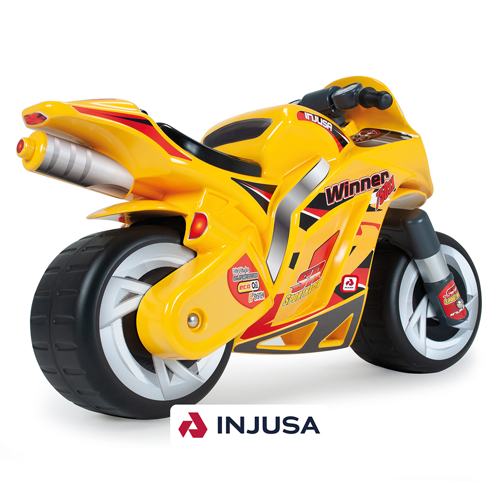 Injusa Moto Winner Galben 3+ | Motocicleta copii - imagine 2