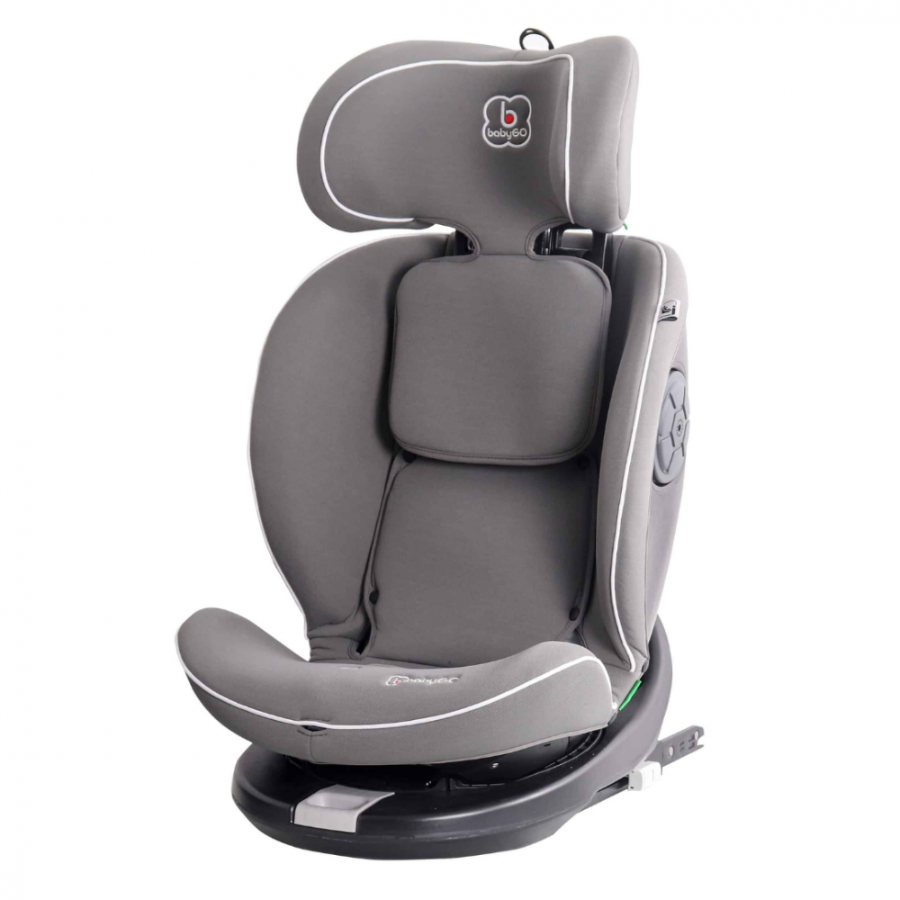 Scaun Auto BabyGo Nova2 R129, 40-150cm, Gri - imagine 6