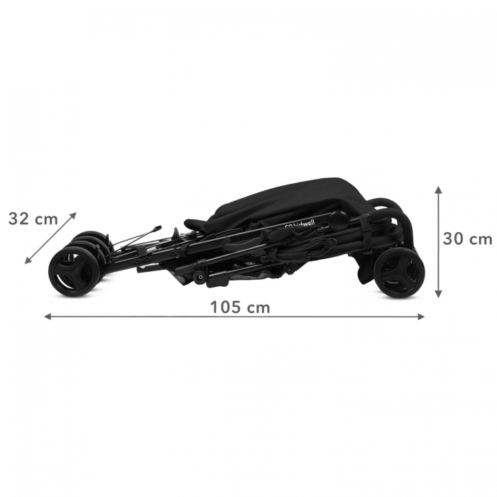 Carucior Sport Kidwell Qugar Black - Ușor și Practic - imagine 8