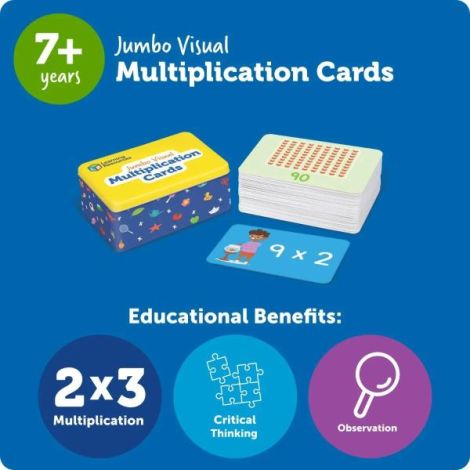 Carduri Jumbo Tabla Înmulțirii Learning Resources - imagine 3