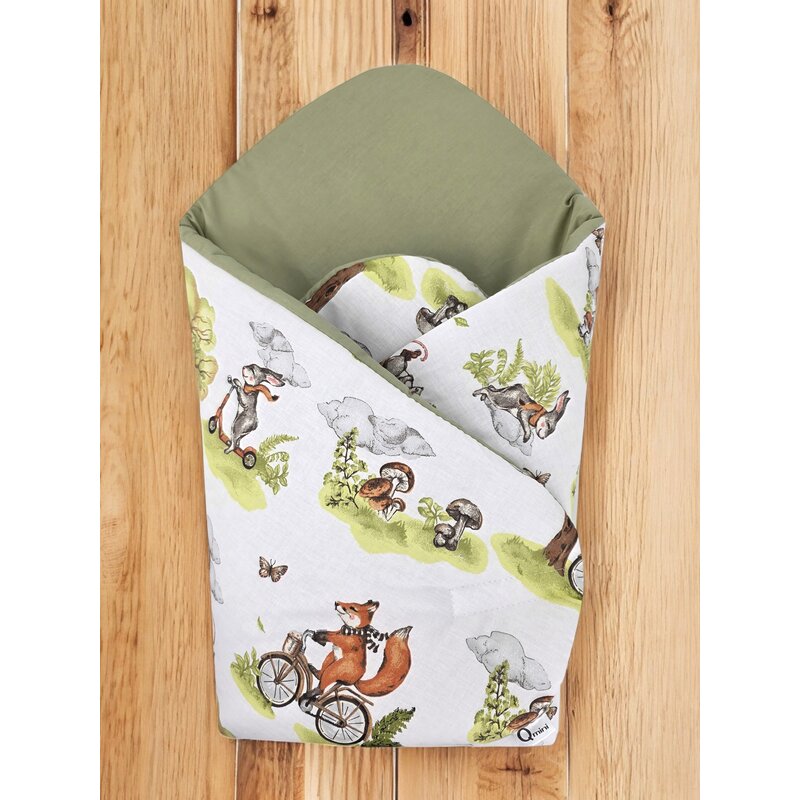 Paturica Qmini Fox on bikes | Multifuncțională 75x75 cm