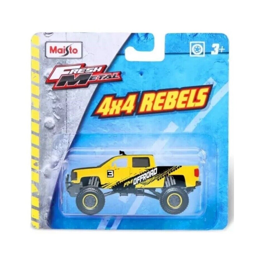Maisto Fresh Metal 4X4 Rebels, 11 cm, Galben
