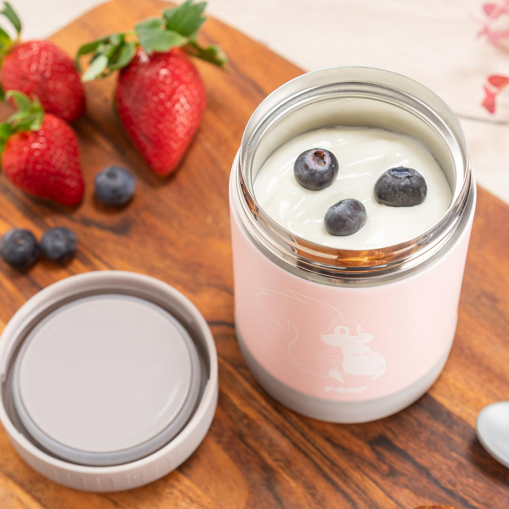 Cutie Termică Reer 300ml Vidată Otel Inoxidabil Roz - imagine 7