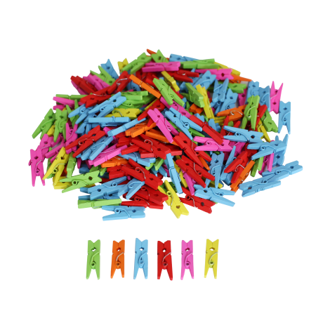 Set Cârlige Rufe Colorate 450buc Ocolor Creatie