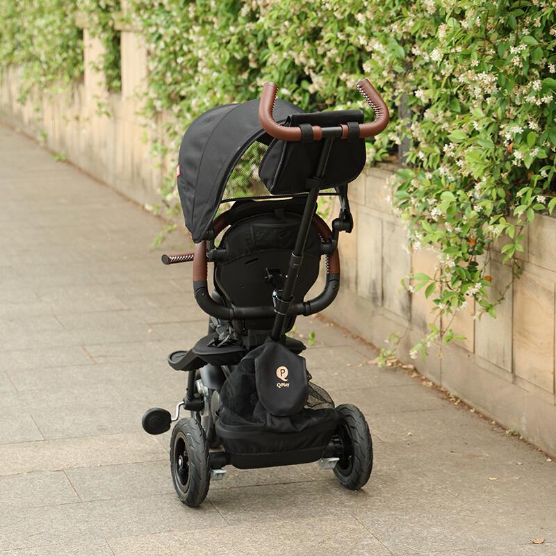 Tricicleta Qplay Rito Deluxe Pliabilă, Negru - imagine 9