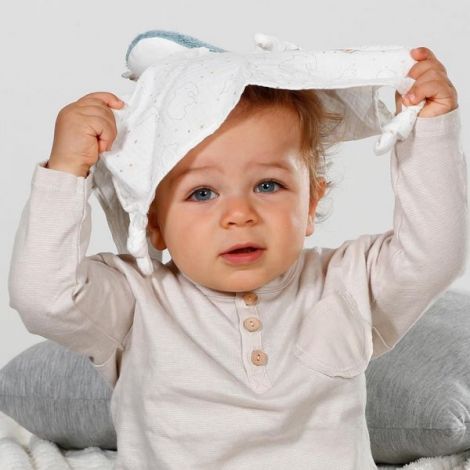 Jucarie Doudou Balenuta Fehn - 0+ luni - imagine 3