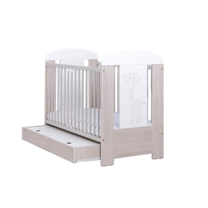 Patut Drewex Giraffe cu Sertar si Saltea Cocos - imagine 6