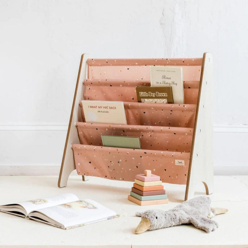 Raft Organizator Cărți 3 Sprouts Terrazzo Clay - imagine 5