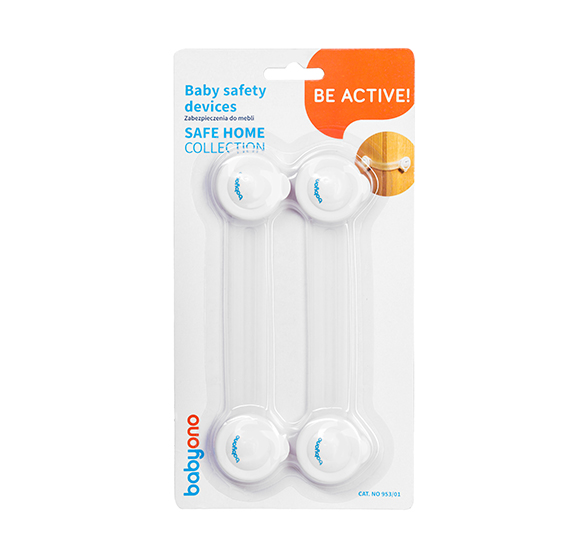 Set Protectie Usi Babyono 2 Bucati Alb - imagine 2