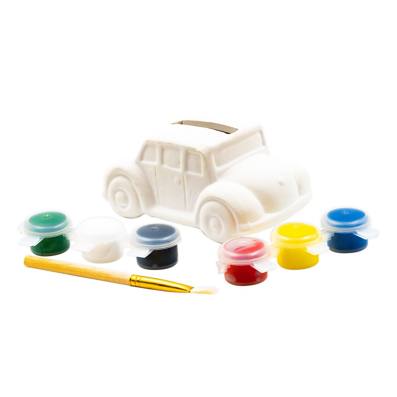 Set Pictat Pușculiță Mașinuță Colorart