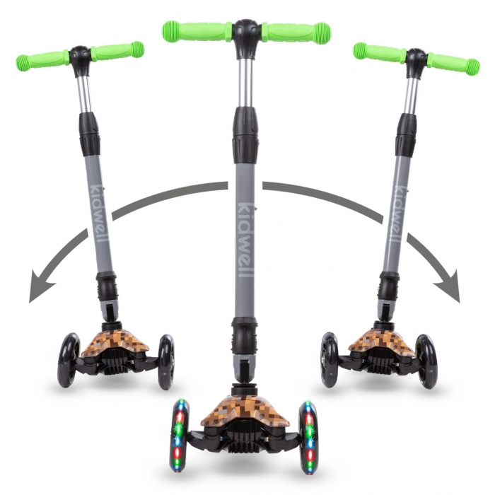 Trotineta Kidwell Vento Game Pliabila, LED, 3 Ani+ - imagine 3