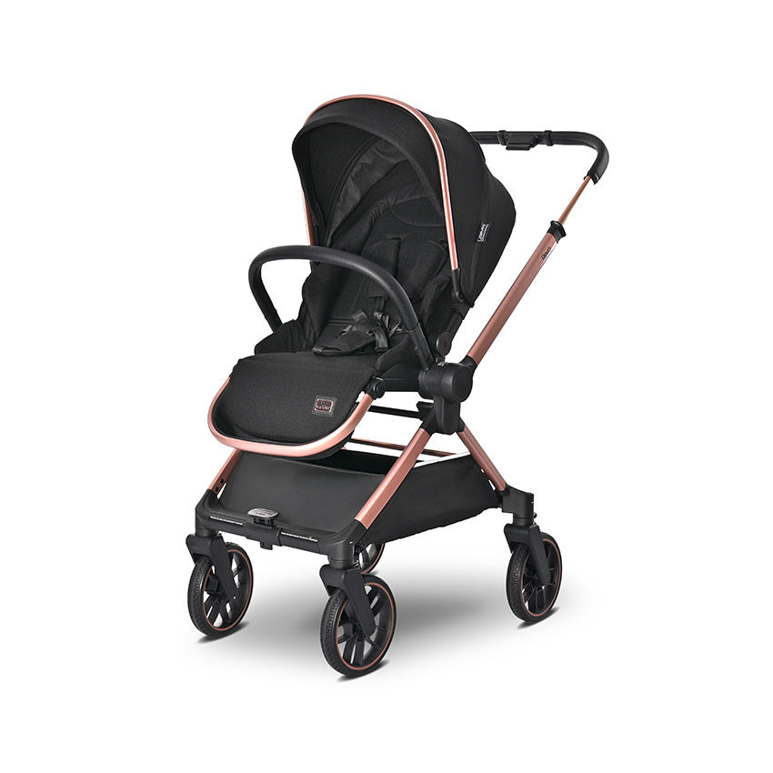 Carucior 3in1 Lorelli Reya - Sistem Complet Negru - imagine 6