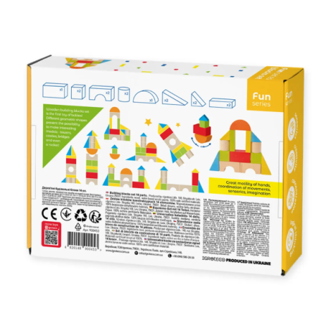 Set Constructii Lemn Igroteco 14 Piese - imagine 3