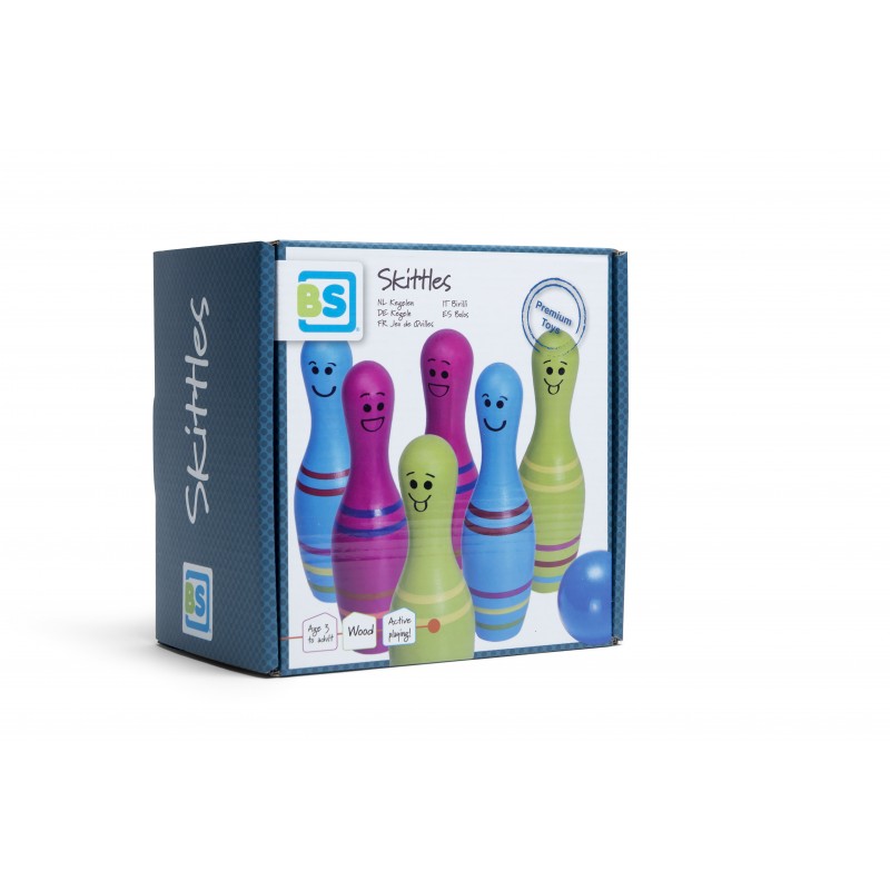Set Bowling Lemn Skittles Jr. BS Toys - imagine 3