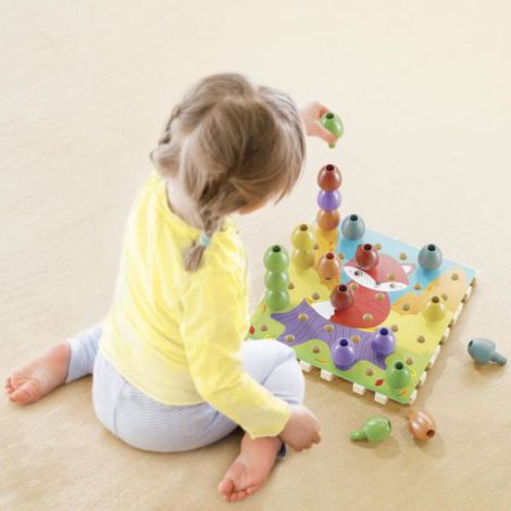 Quercetti Jumbo Peggy Bio - Joc Educativ 2-5 ani - imagine 3