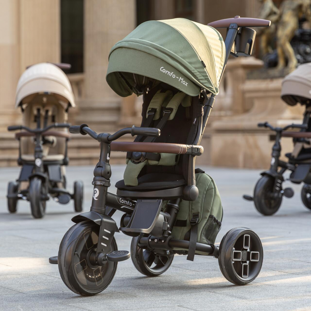 Tricicleta Qplay Comfo Max Pliabilă Verde - imagine 9