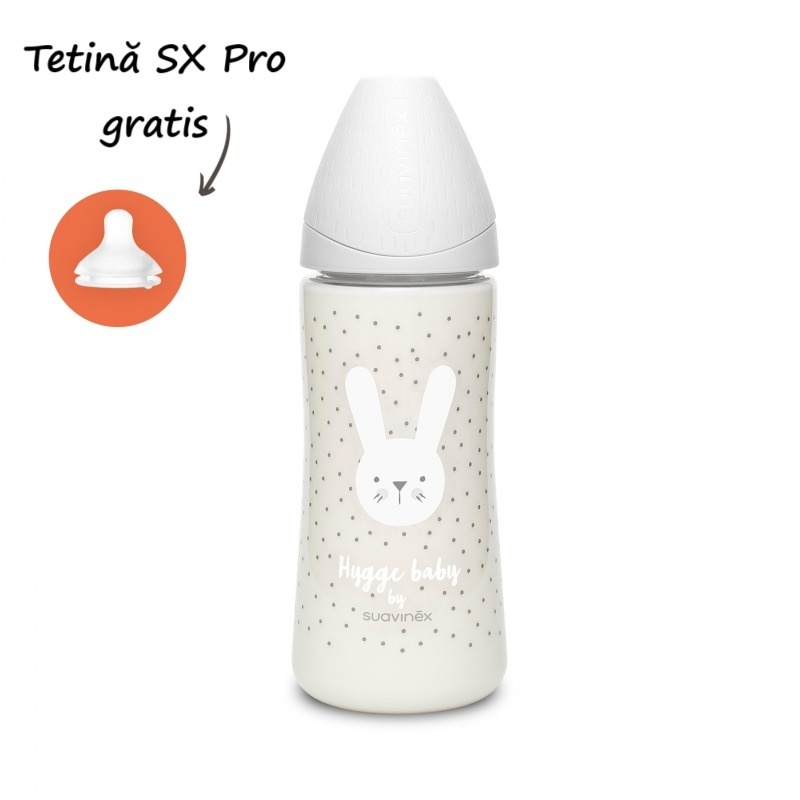 Biberon Suavinex Hygge 360ml, Debit Dens - imagine 2