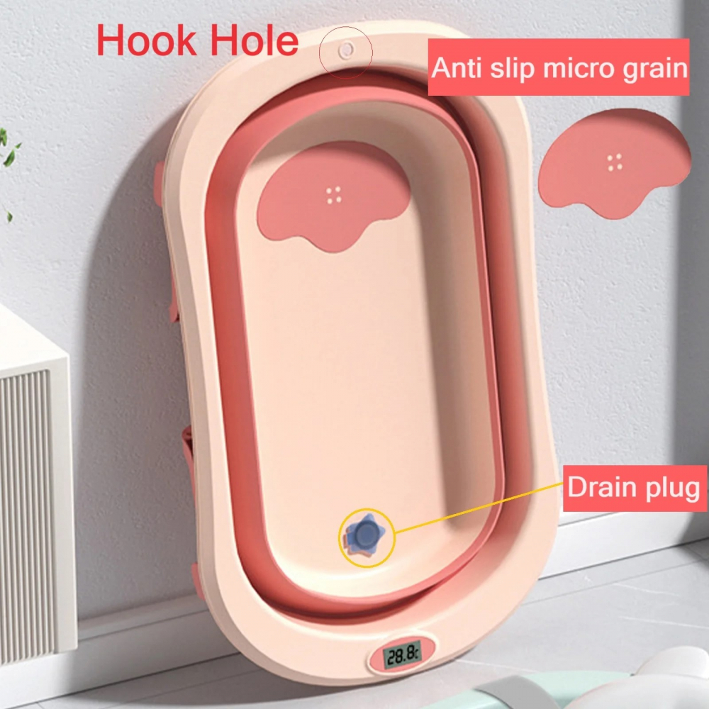 Set Cadita Little Mom Dino Pink cu Termometru - imagine 4