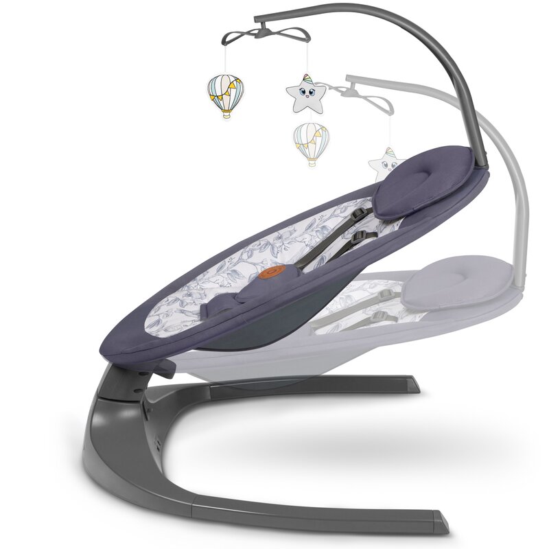 Balansoar Lionelo Ralf 2in1 Electric Gri/Alb - imagine 5
