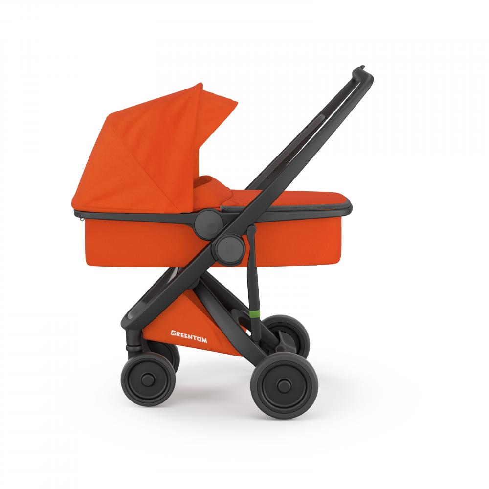 Greentom 2 in 1 Upto Black Orange - Carucior 100% Ecologic - imagine 4