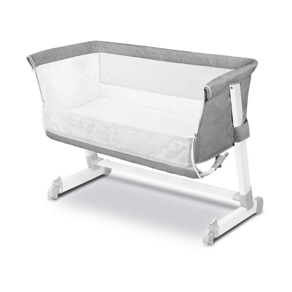 Patut co-sleeper Lionelo Theo 2 in 1 Gri - imagine 3