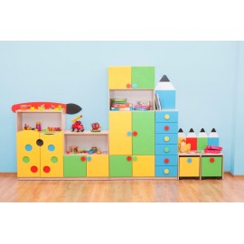 Set Mobilier Grădiniță Creionasul Novum, 5 Piese - imagine 3