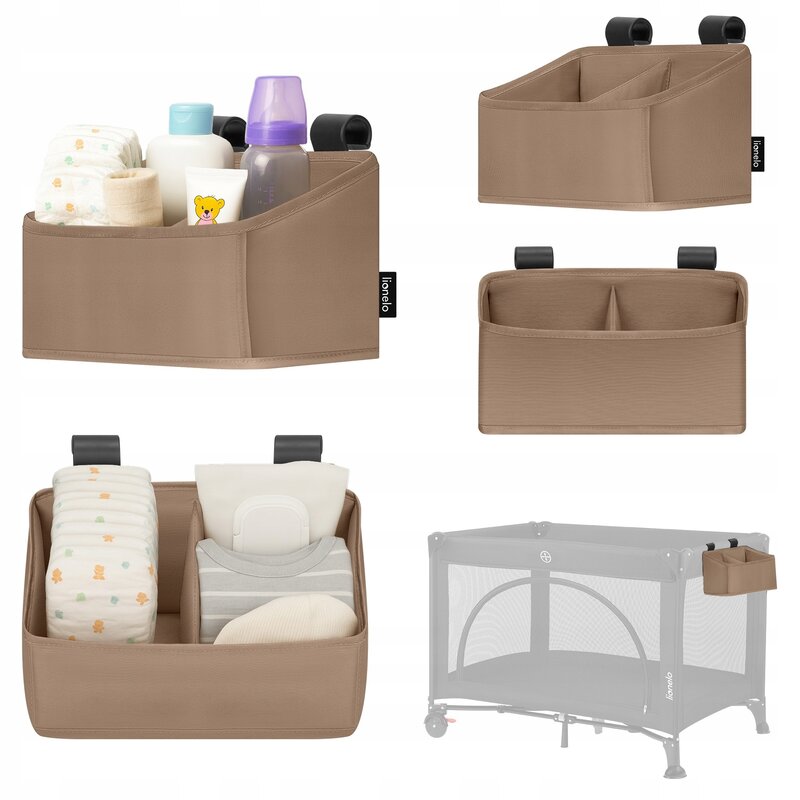 Lionelo Sidepocket S Organizator Multifuncțional Bej - imagine 6