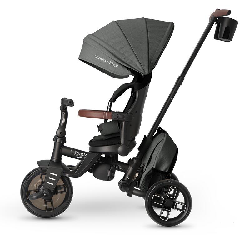 Tricicleta Qplay Comfo Max Gri Ultrapliabila - imagine 11
