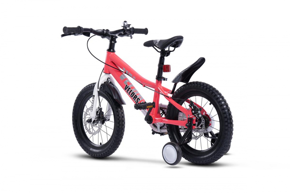 Bicicleta Velors 16" Roz Carpat pentru Copii 4-6 Ani - imagine 2