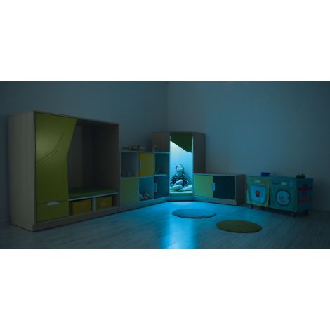 Dulap colt relaxare Artar Moje Bambino cu LED - imagine 16