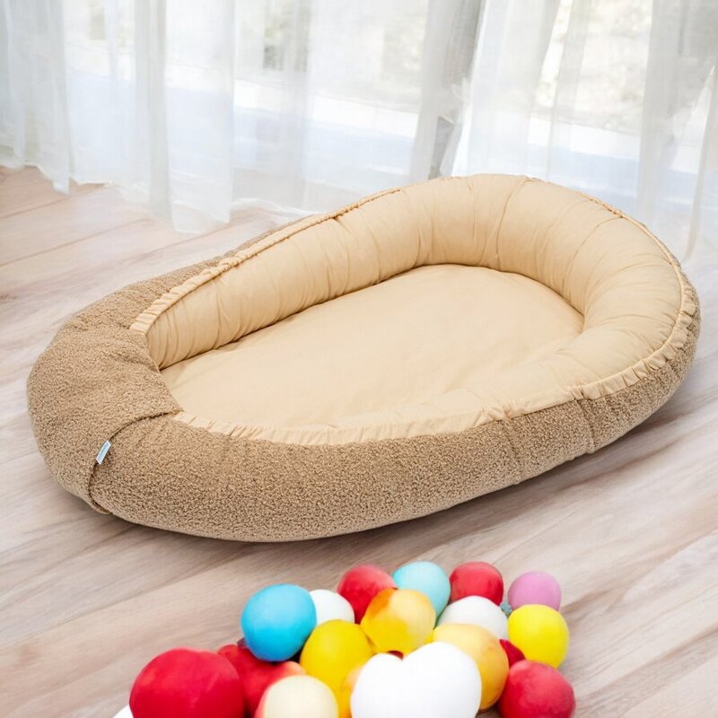 Cuib Bebe New Baby Dark Beige 80x50 cm