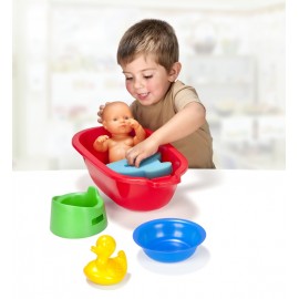 Set baie papusi Miniland 41cm - Accesorii igiena - imagine 4