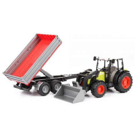Bruder Tractor Claas cu Remorcă Basculabilă - imagine 6