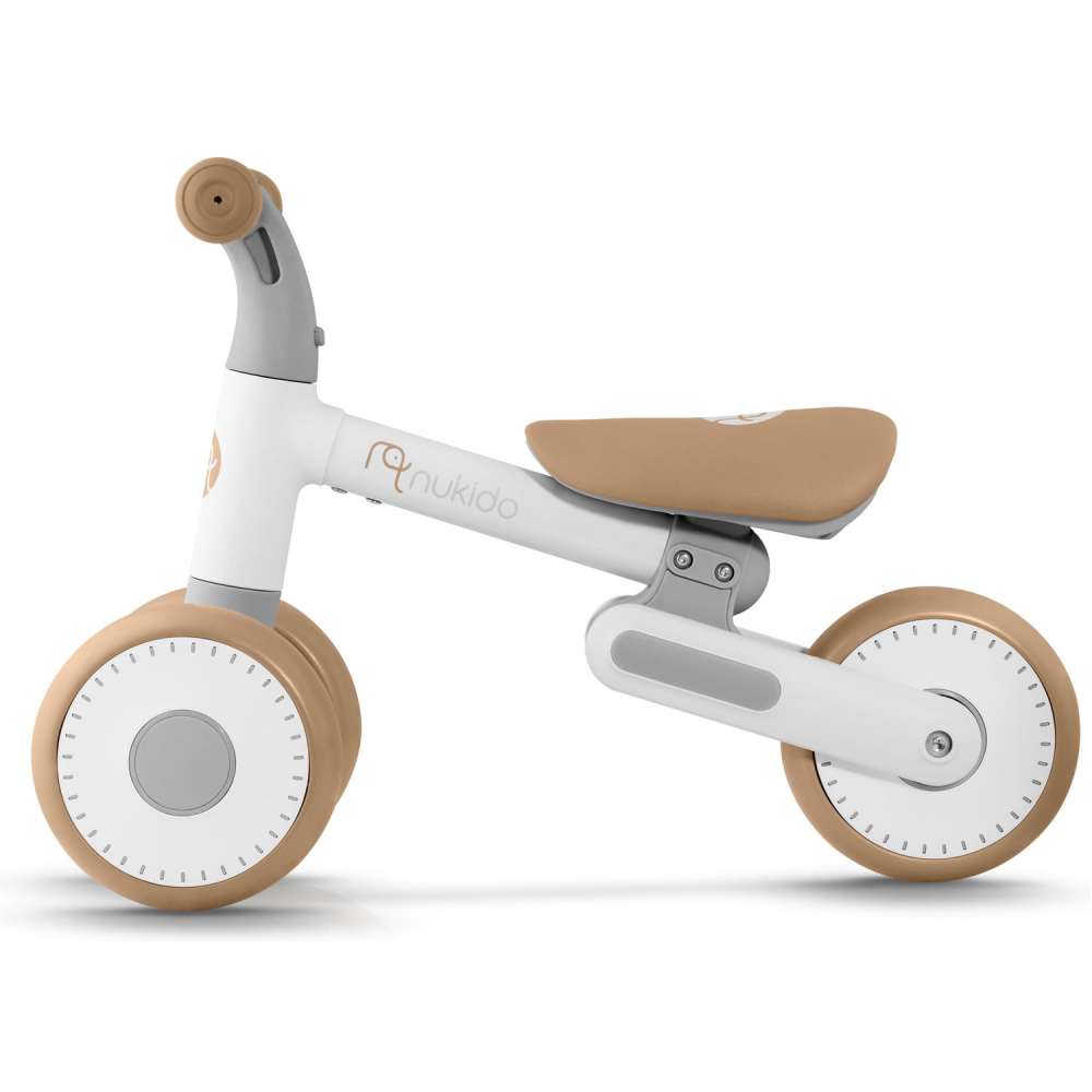 Bicicleta Echilibru Nukido Bej Copii - imagine 7
